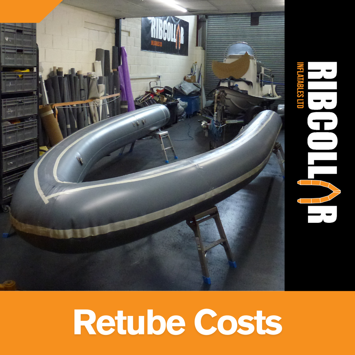 Ribcollar Grey Inflatable Boat tube for retube cost