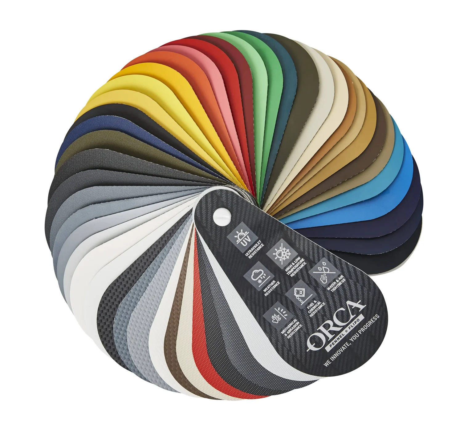 Micro Rib Swatch Orca Hypalon Colours for RIB Tubes | Orca Colour Swatch